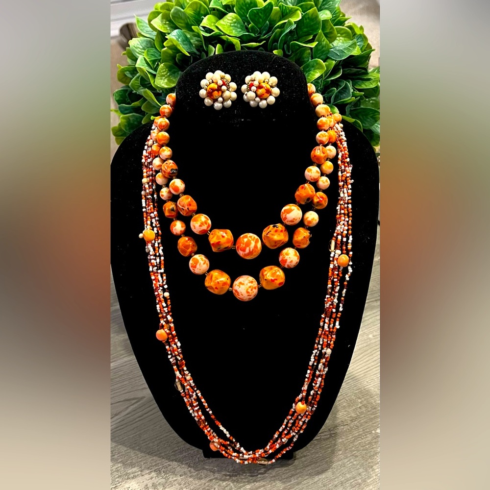 VINTAGE 3 PIECE SET W/SENSATIONAL COLOR AND A PERFECT BLEND OF GORGEOUSNESS!! - Picture 1 of 15